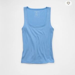 2 Bundle American Eagle Blue Ribbed Tank Tops